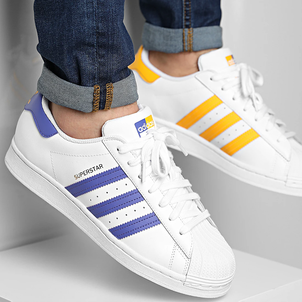 Footwear adidas - Superstar FX5529 Ftwwht/Prlsld/Goldmt - Sneakers - Low shoes - Men's shoes 
