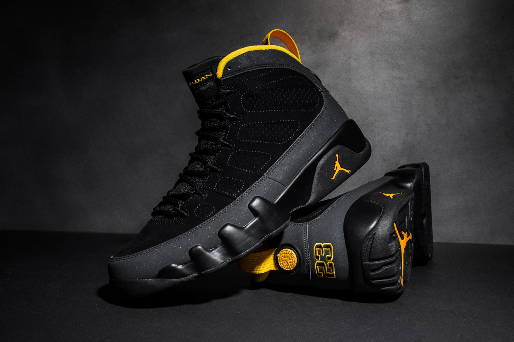 Giày Nike Air Jordan 9 Retro 'Dark Charcoal University Gold' CT801907