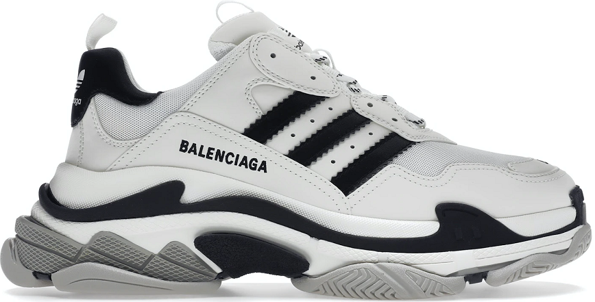 Giày Balenciaga Triple S White Allover Logo Siêu Cấp Like Au 999