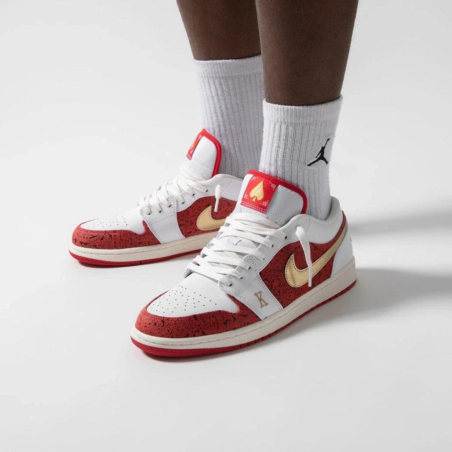 Giày Nike Air Jordan 1 Low Spades DJ5185100 Hệ thống phân phối Air