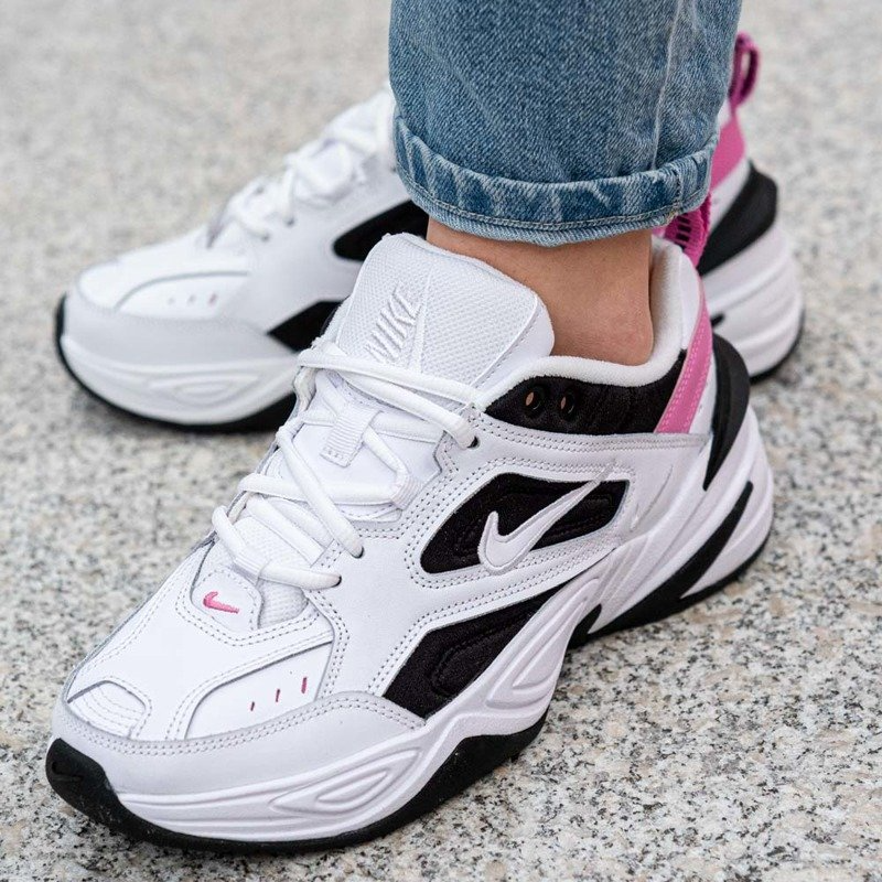 nike m2k tekno white china rose black