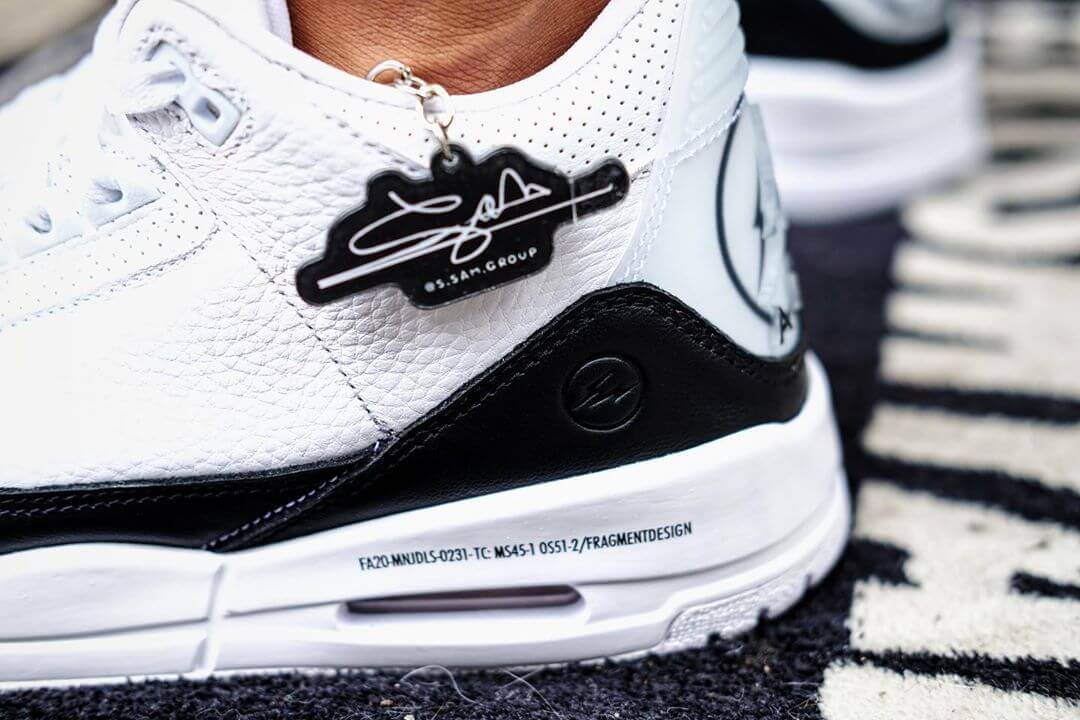 Giày Nike Fragment Design x Air Jordan 3 Retro SP 'White' DA3595