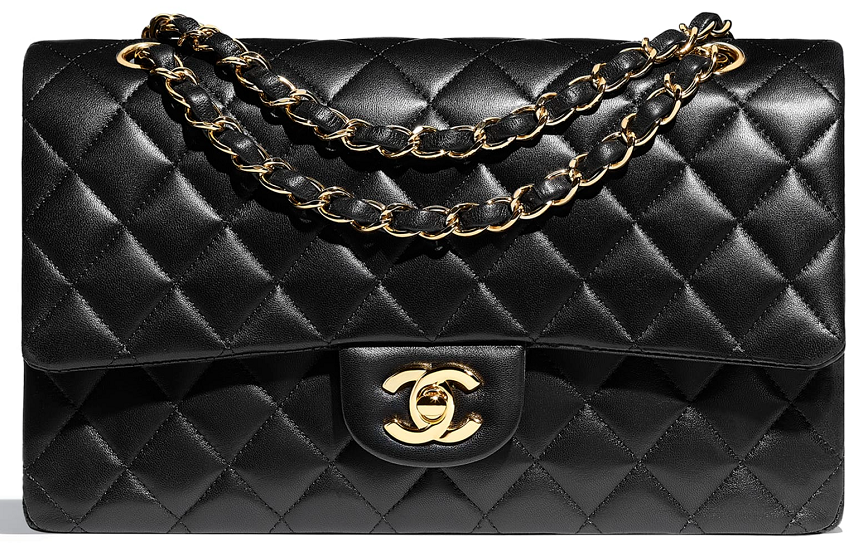 Túi Xách Chanel Classic Flap Bag Medium khóa vàng  Centimetvn