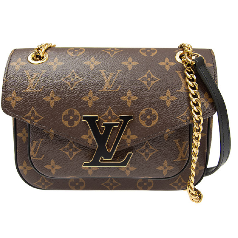 Louis Vuitton Brown Monogram Coated Canvas Passy Gold Hardware M45592 -  luxuriaworld