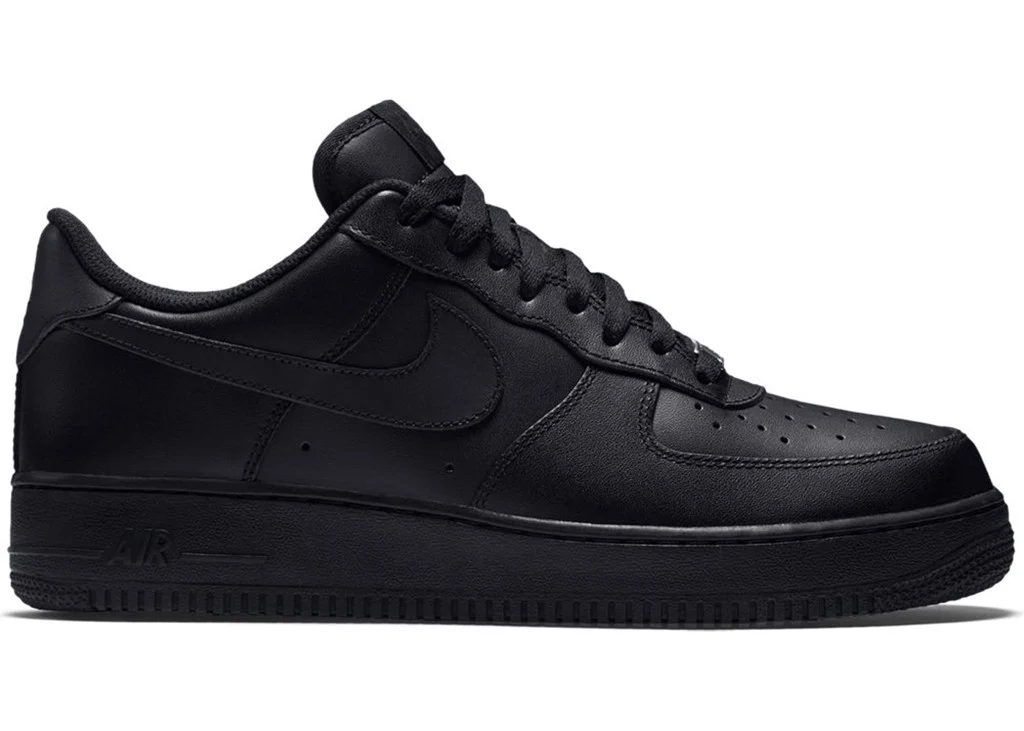 air force 1 triple black low