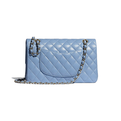 Chanel 22p Baby Blue Small Classic Flap Caviar Light Gold HW CamelliaCurate #18 Chanel 22p Baby Blue Small Classic Flap Caviar Light Gold HW CamelliaCurate