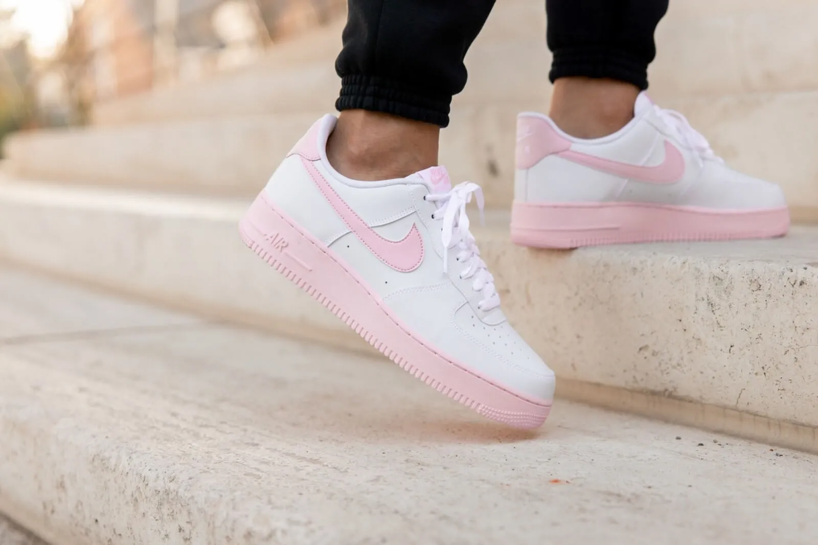 Nike Air Force 1 GS White Pink Foam