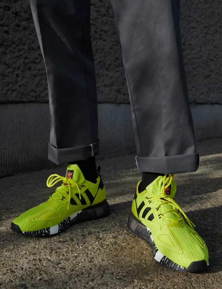 GiÃ y Adidas ZX 2K Boost J 'Bold Logo Graphic Acid Yellow' FY2638 â Há» thá»ng phÃ¢n phá»i Air Jordan 