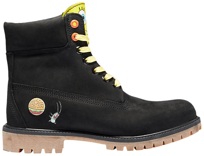 Spongebob timberland boots black Clearance