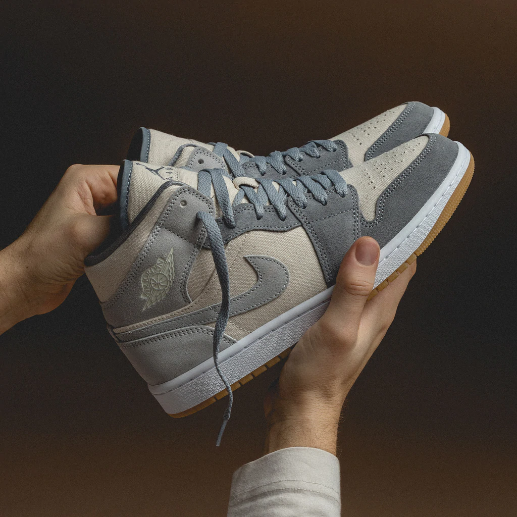 Giày Nike Air Jordan 1 Mid 'Coconut Milk Particle Grey' DN4281100 Hệ