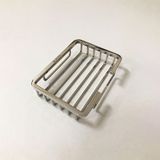 Khay xà phòng nan vuông không chân Inox 304 - KX413