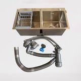 Chậu Rửa Bát 2 Hố Cân - Inox 304 - C_7843A