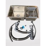 Chậu Rửa Bát 2 Hố Lệch Inox 304 - C _8245L