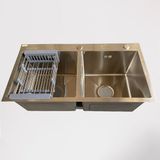 Chậu Rửa Bát 2 Hố Cân - Inox 304 - C_7843A