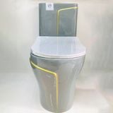 Bệt Liền Khối Ghi Xám Sọc Vàng G7777