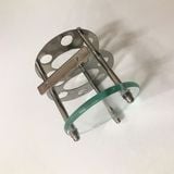 Kệ bàn chải tròn Inox 304, đế kính  -  VT833