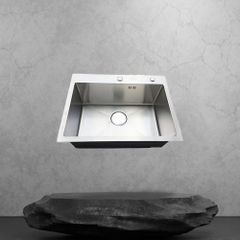 CHẬU RỬA BÁT 1 HỐ INOX 304 - C - 6045N
