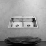 Chậu Rủa Bát 2 Hố Cân Inox 304 - C_8245D