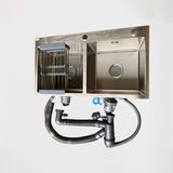 Chậu Rửa Bát 2 Hố Cân Inox 304 - C_8245 JIAS