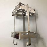 Kệ góc tấm 2 tầng inox 304 - KGTM_02_25