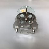 Kệ bàn chải tròn Inox 304, đế kính  -  VT833