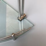 Kệ Góc Kính Inox 304 2 Tầng - KGK_02