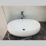 Chậu Dương Bàn Đá Elip Trắng CH_ELIP_T
