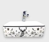 Chậu Lavabo Kèm Vòi 1 Lỗ Nóng Lạnh