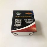 Kệ bàn chải tròn Inox 304, đế kính  -  VT833