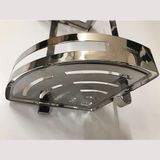 Kệ góc tấm 2 tầng inox 304 KGT_04