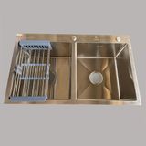 Chậu Rửa Bát 2 Hố Cân Inox 304 - C_8350A