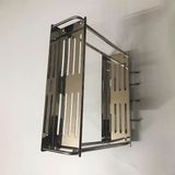 Kệ gia vị tấm treo 2 tầng, inox 304 hiệu Obiste - KV 02