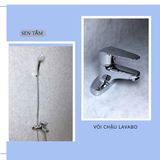 Combo Sen Gắn Tường JA 504 + Vòi Chậu 3 Lỗ Lavabo JA 304