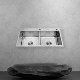 Chậu Rửa Bát 2 Hố Cân Inox 304 - C_9050A