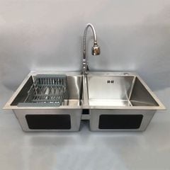 Chậu Rửa Inox Kèm Vòi Rửa Bát - CV8245 - JA612
