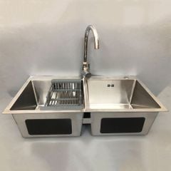 Chậu Rửa Inox Kèm Vòi Rửa Bát - CV8245C - OB214