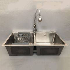 Chậu Rửa Inox Kèm Vòi Rửa Bát - CV8245D - OB214M