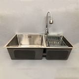 Chậu Rửa Inox Kèm Vòi Rửa Bát - CV8245L - JA612