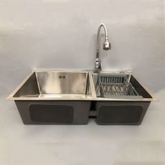Chậu Rửa Inox Kèm Vòi Rửa Bát - CV8350 - JA612