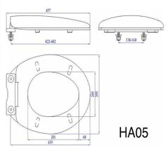 Nắp bồn cầu rơi êm _ NEHA05