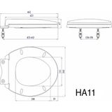 Nắp bồn cầu rơi êm _ NEHA11E