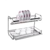Kệ Bát Đĩa 2 Tầng Đứng, Inox 304 - KBD02