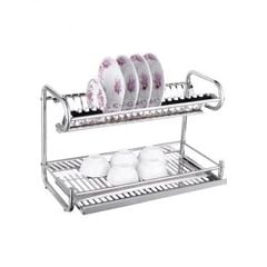 Kệ Bát Đĩa 2 Tầng Đứng, Inox 304 - KBD02