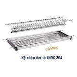 Kệ Chén Âm Tủ Inox 304 - KBT02-70