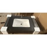 Chậu Lavabo Âm Bàn Đá 2 Tầng Màu Đen