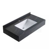 Chậu Lavabo Âm Bàn Đá 2 Tầng Màu Đen