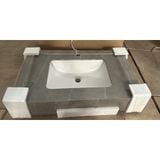 Chậu Lavabo Âm Bàn Đá 2 Tầng  Ghi