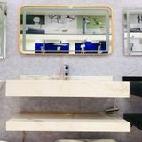 Bàn Đá Tràn Viền Vô Cực 2 Tầng Kèm Chậu Lavabo