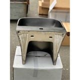 Chậu Lavabo Treo Liền Chân Viền Vàng CH_ĐT1