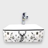 Chậu Lavabo Kèm Vòi 1 Lỗ Nóng Lạnh
